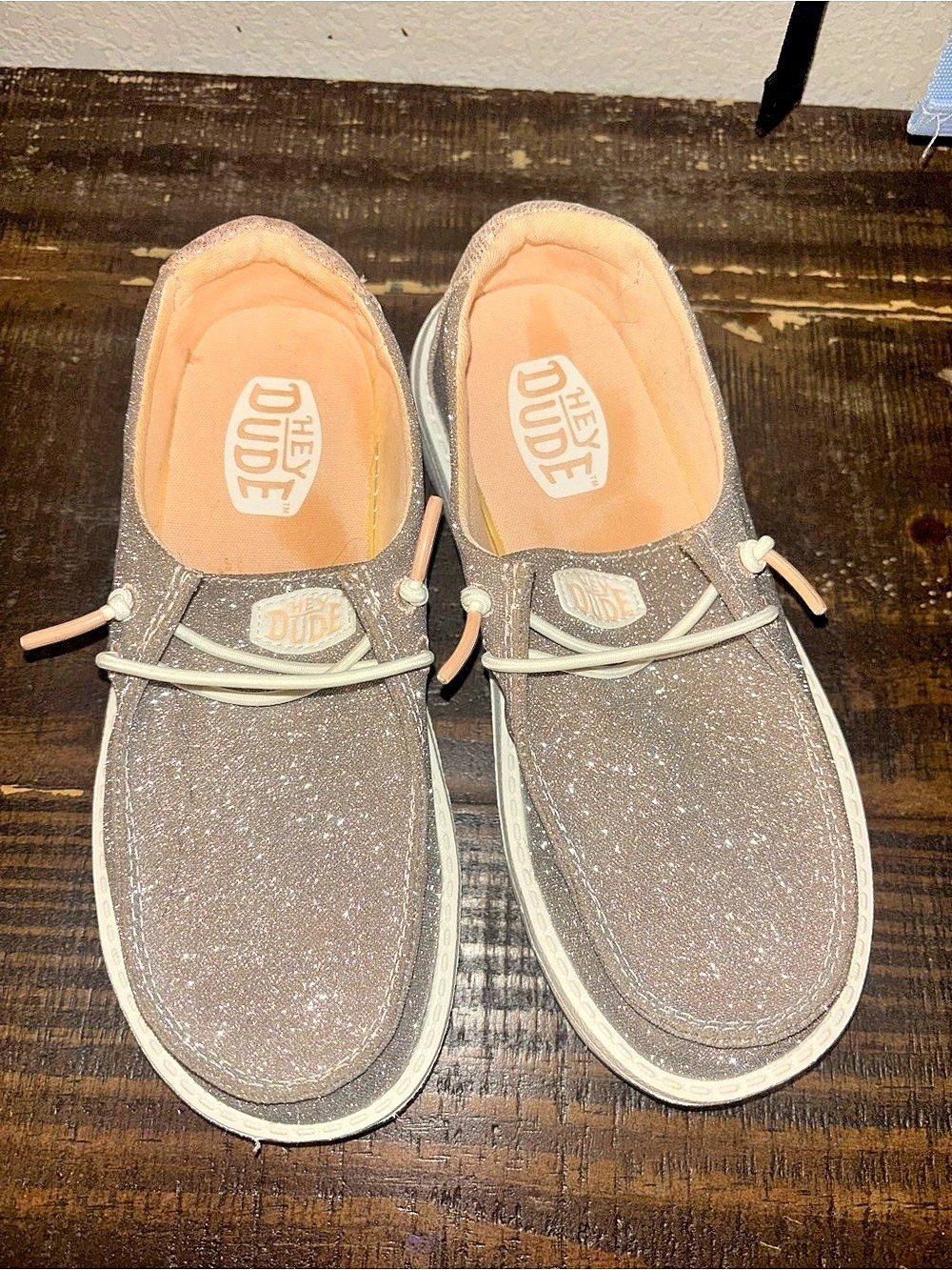 Hey Dude Wendy Sparkle Glitter Sneakers